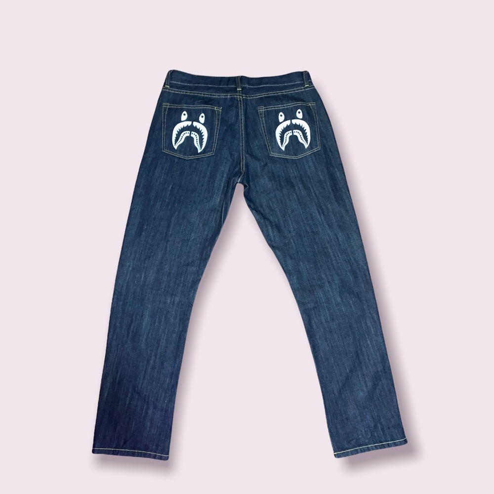 A Bathing Ape 2008 release type-05 Slime taper denim (fits 31x32) Vintage Bape